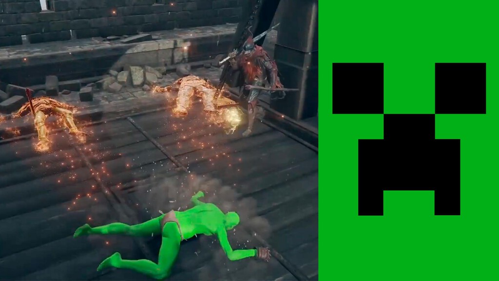 Elden Ring: se disfraza de Creeper de Minecraft para invadir a otros jugadores y hace exactamente lo que imaginas Elden Ring: se disfraza de Creeper de Minecraft para invadir a otros jugadores y hace exactamente lo que imaginas