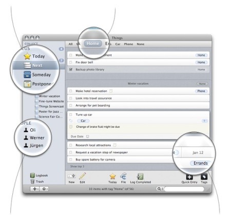 Things, organizate con eficacia para Mac