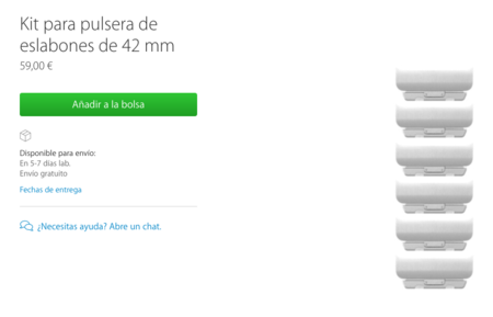 Apple lanza correas de su Watch talla XL para las muñecas más grandes