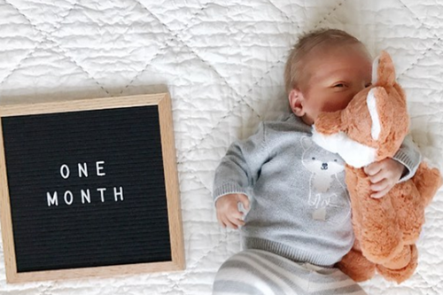 Ideas para tomar fotos en cada cumple mes del primer año de tu bebé