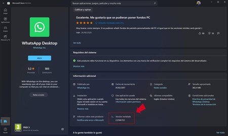 Microsoft mejora la Tienda de Aplicaciones: así puedes ver la versión de las aplicaciones que tienes instaladas