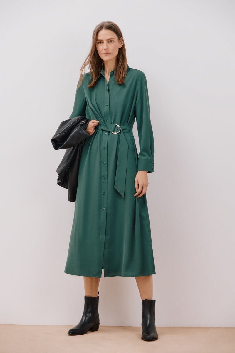 Vestido fluido Cortefiel