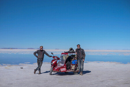 Sidecar On Salt Flats
