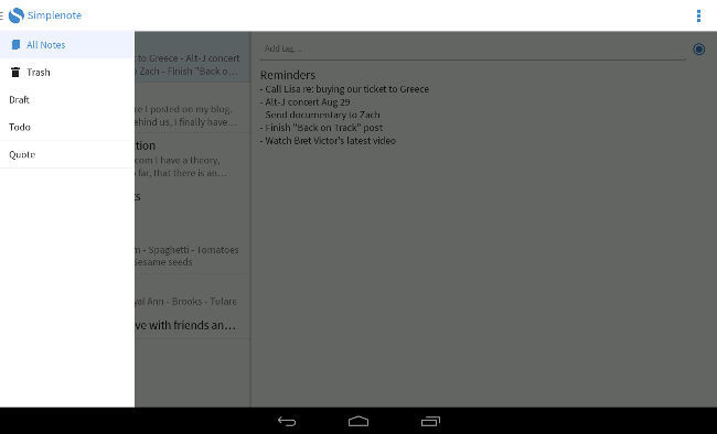 Simplenote de Automattic, Inc