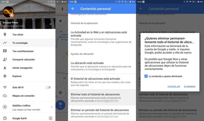 Cómo borrar tus datos e historial de Google