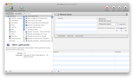 ¿Sigues sin entender cómo funciona Automator? Usa la función "grabar"