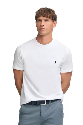 Polo Club Camiseta básica Blanca de algodón 