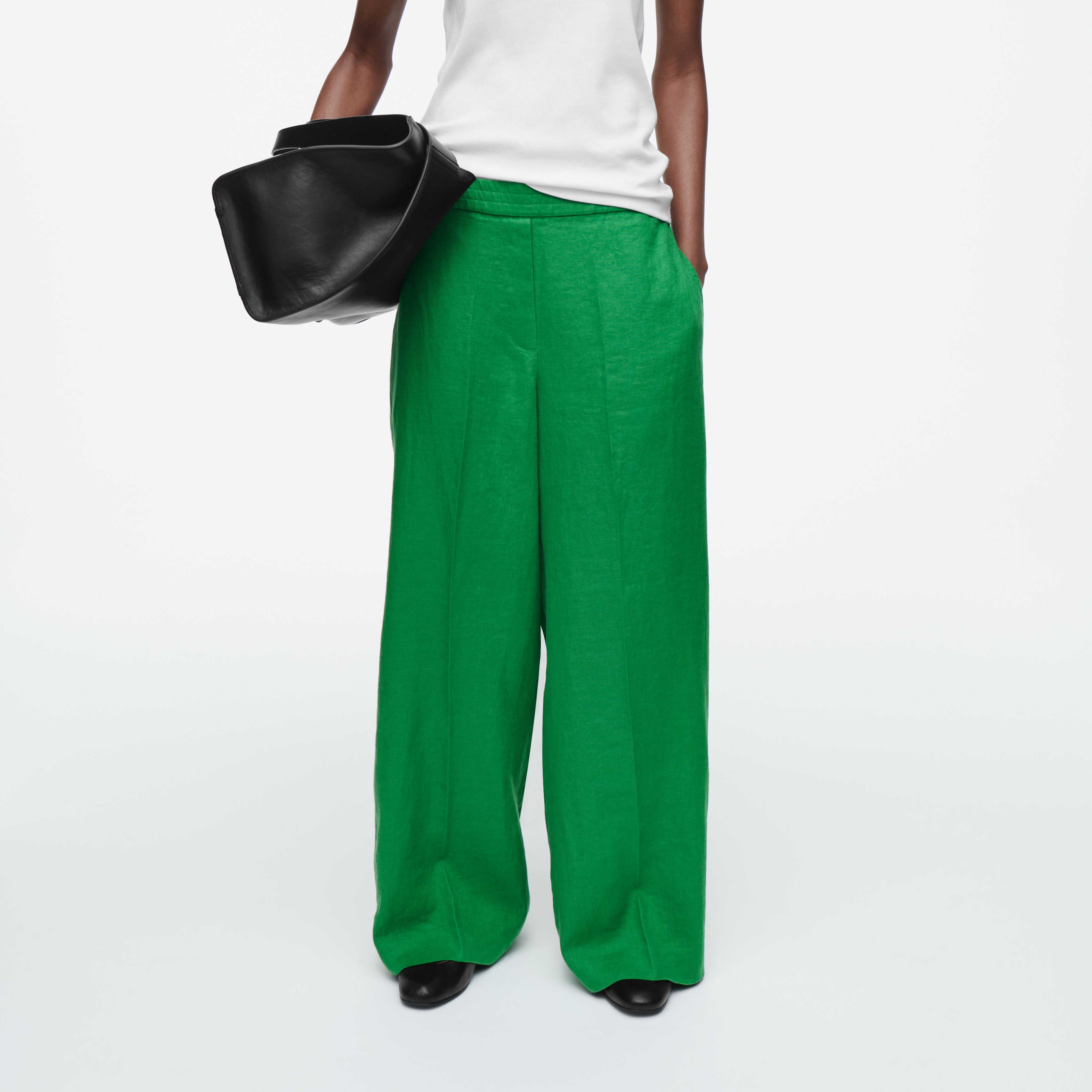 PANTALONES DE LINO SASTRE DE PERNERA RECTA