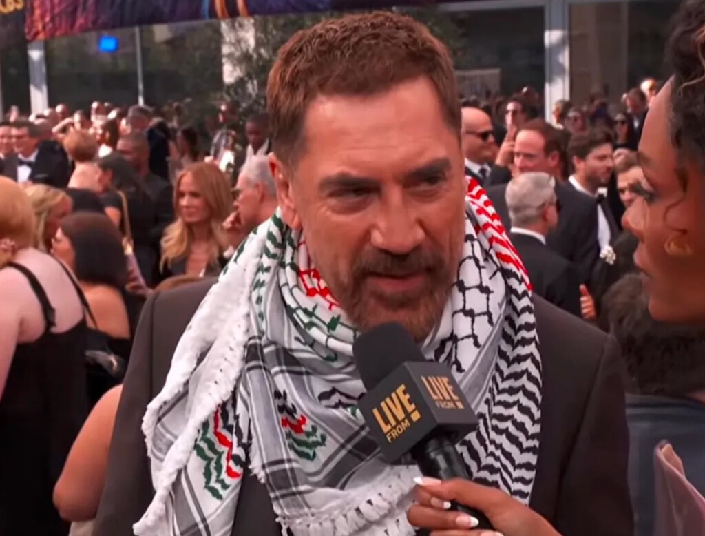 Javier Bardem revoluciona los Emmy pidiendo sanciones y boicots contra Israel. 