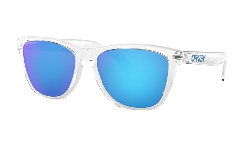 Oakley Gafas de sol Frogskins Prizm Unisex, Transparente