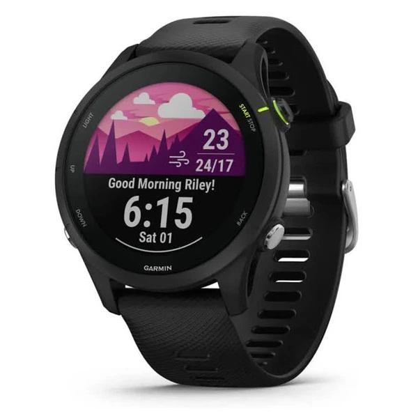 Garmin-reloj inteligente Forerunner 255, dispositivo deportivo resistente al agua 5ATM, con pantalla a Color de 1,3 pulgadas, 14 días de batería, 4GB de RAM, NFC, Bluetooth, Wifi, 46mm
