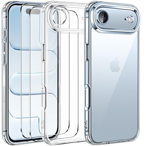 ivoler Clara Funda para iPhone Air, con 2 Piezas Cristal Templado