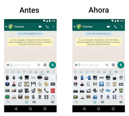 新しい WhatsApp 絵文字
