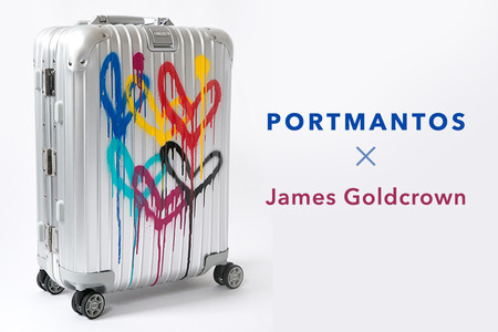 Lleva el amor a todos lados con 'Spread the Love', las maletas de PORTMANTOS diseñadas por James Goldcrown