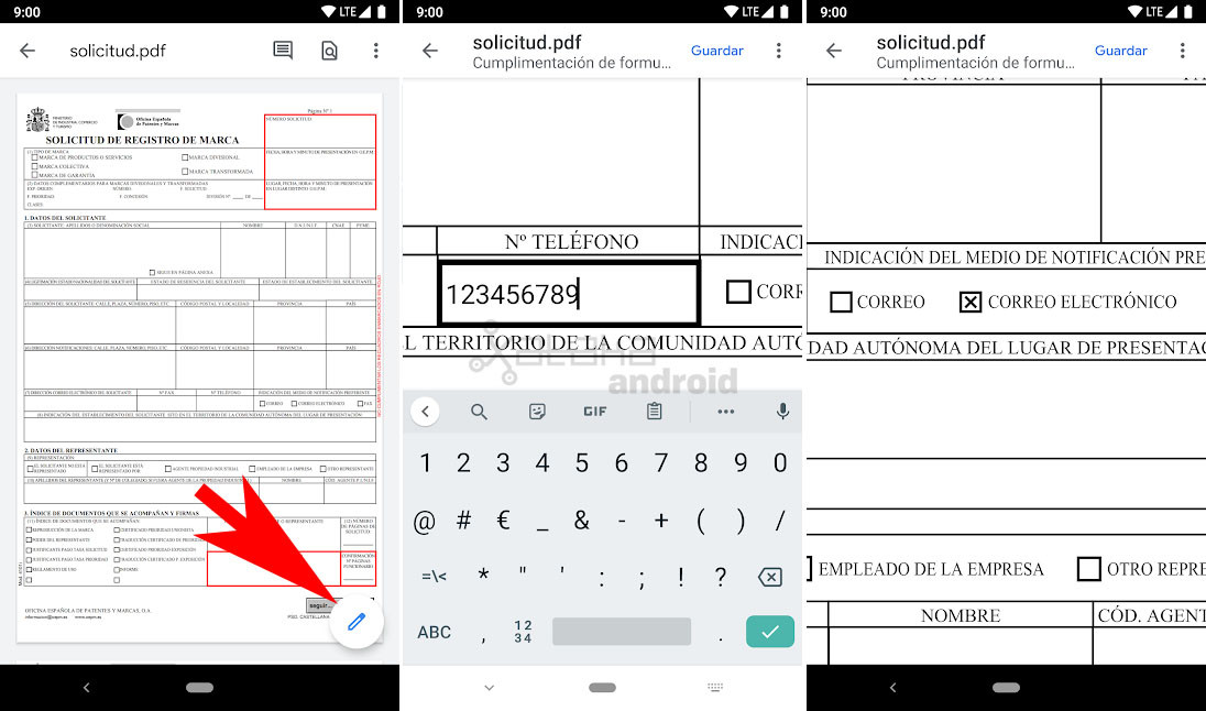 Formularios Android Google Drive para Android ya permite rellenar formularios PDF