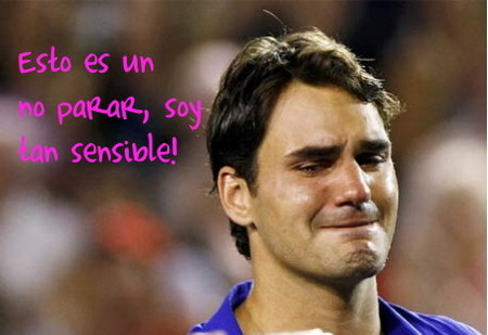 Roger Federer, un chico de lágrima fácil