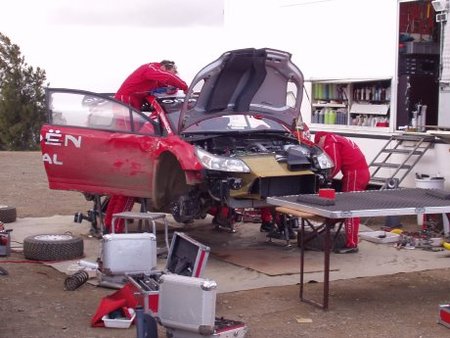 Sordo y Loeb haciendo “test” en Málaga