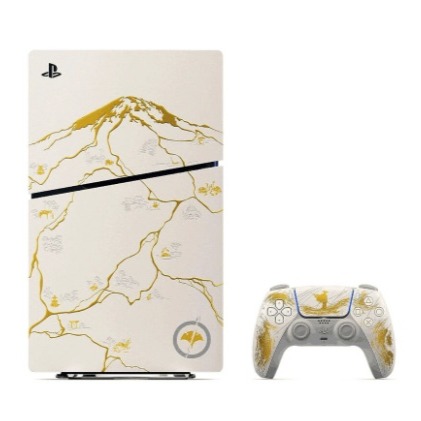 Sony PS5 Slim Standard (Edición GOLD limitada: Ghost of Yōtei)