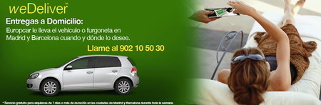 WeDeliver, el coche de alquiler en la puerta de casa