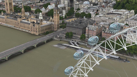El London Eye y el Big Ben cobran vida en los Mapas de Apple