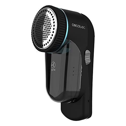 Cecotec Quitapelusas Recargable Cut-X 4500 Garment. 45 Minutos de Autonomía, Rejilla en 3 Tamaños, Sistema de Seguridad, 8800 RPM, Cabezal Regulable y Cepillo de Limpieza, Ergonómico