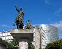 Don Quijote y Sancho Panza en Bruselas