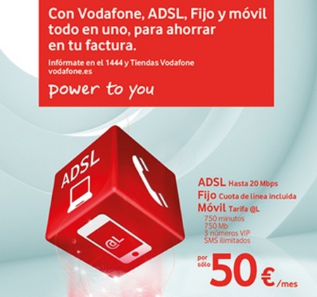 Todos los detalles de Vodafone Todo en Uno: ADSL, fijo y móvil desde 40 euros al mes