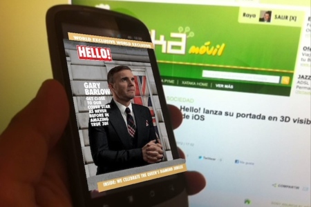 La revista inglesa Hello! lanza una portada 3D visible a través de una app para iOS o Android