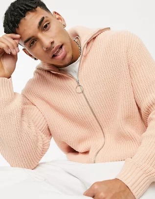 Camisa Oxford de corte slim en rosa de ASOS DESIGN