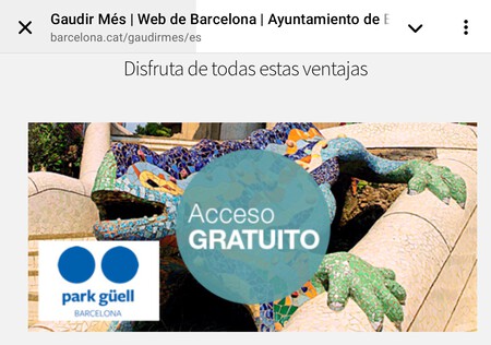 Acceso gratuito al Park Güell desde Gaudir Més