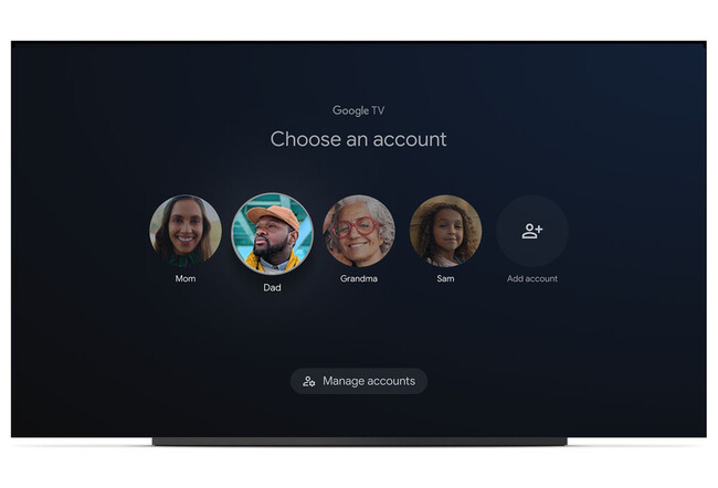 Perfiles Google TV