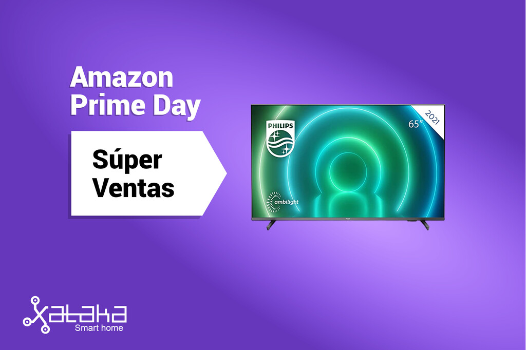 Este televisor 4K de Philips de 65 pulgadas está a 549 euros en el Prime Day 2022: llena tu casa de colores al ritmo de las películas con Ambilight