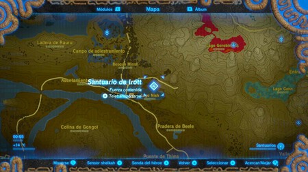 Ubicacion Santuario De Irott Botw