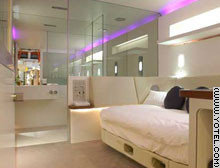 Mini-habitaciones de hotel en los aeropuertos