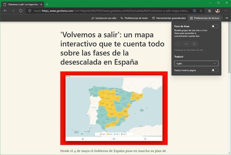 Microsoft Edge Traductor