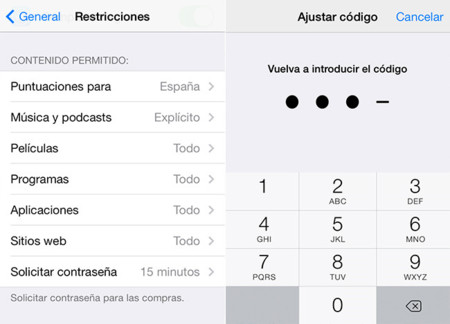 Control Parental en iOS