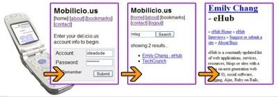 Mobilicio.us, accede a tus marcadores online desde el móvil