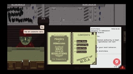 Ojo, que Papers, Please está a mitad de precio en Steam