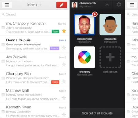 Las primeras consecuencias de la compra de Sparrow: Google rediseña su cliente oficial de Gmail para iOS