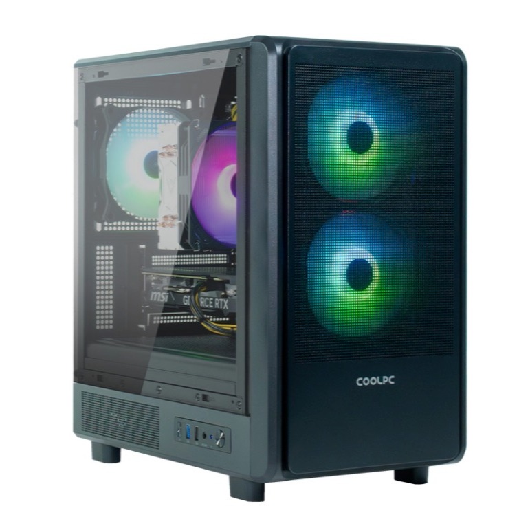 COOLPC Gamer V - Ryzen 5 5500 / GeForce RTX 5060 Ti 16Gb / 32GB DDR4 3200Mhz / NVMe 1Tb
