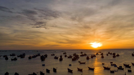 Puesta de sol en Mui Ne, Vietnam