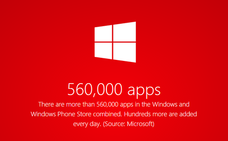 Las tiendas de Windows alcanzan las 560.000 aplicaciones, pero están creciendo más lentamente