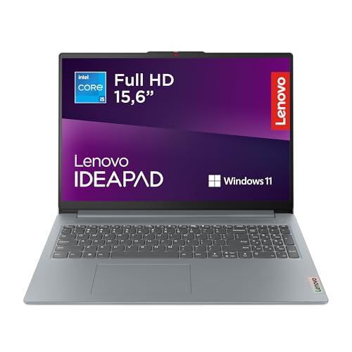 Lenovo IdeaPad Slim 3 Gen 8 – Ordenador Portátil 15.6" FHD (Intel Core i5-13420H, 16 GB RAM, 512 GB SSD, Intel UHD Graphics, Wi-Fi 6, Win 11 Home, Office Trial) Teclado QWERTY Español - Gris Ártico