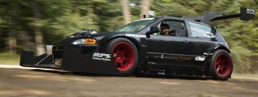 Este Honda con aspecto de barredora quiere conquistar el Pikes Peak 