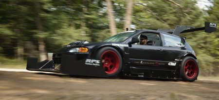 Este Honda con aspecto de barredora quiere conquistar el Pikes Peak