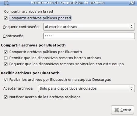 Compartir archivos con Nautilus
