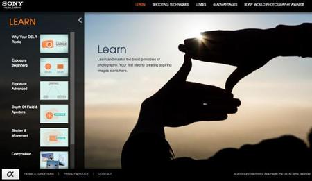 Sony lanza un nuevo sitio online para iniciarse en la fotografía