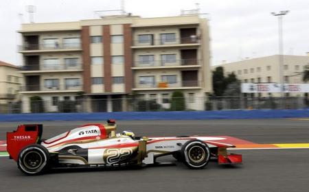 HRT ocupará la penúltima fila de la parrilla de salida del Gran Premio de Europa