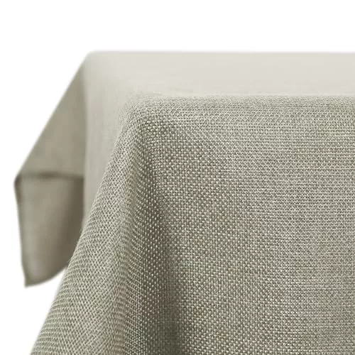 Deconovo Mantel de Mesa Rectangular Antimanchas Impermeable, 140x240 cm