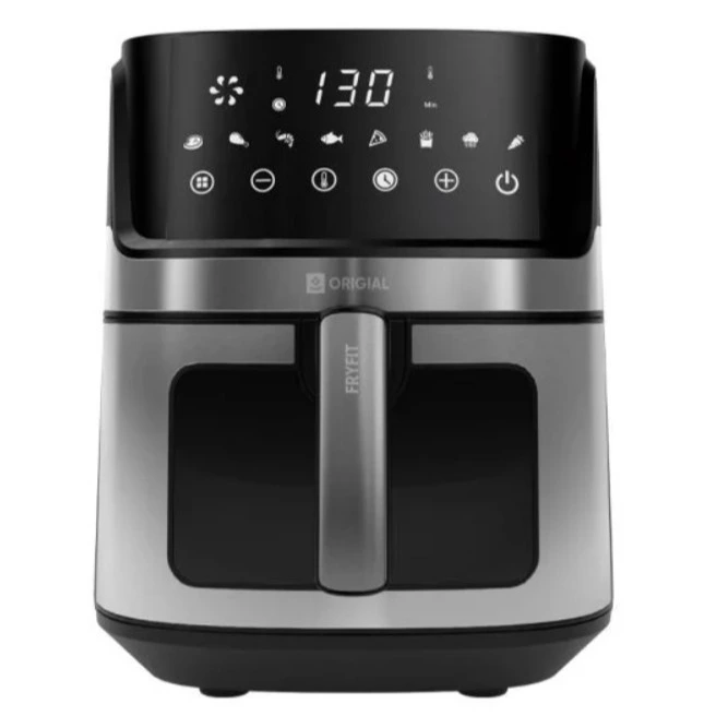 Origial FRYFIT 6.5L Freidora de Aire con Ventana 6.5L 1700W Acero Inoxidable
